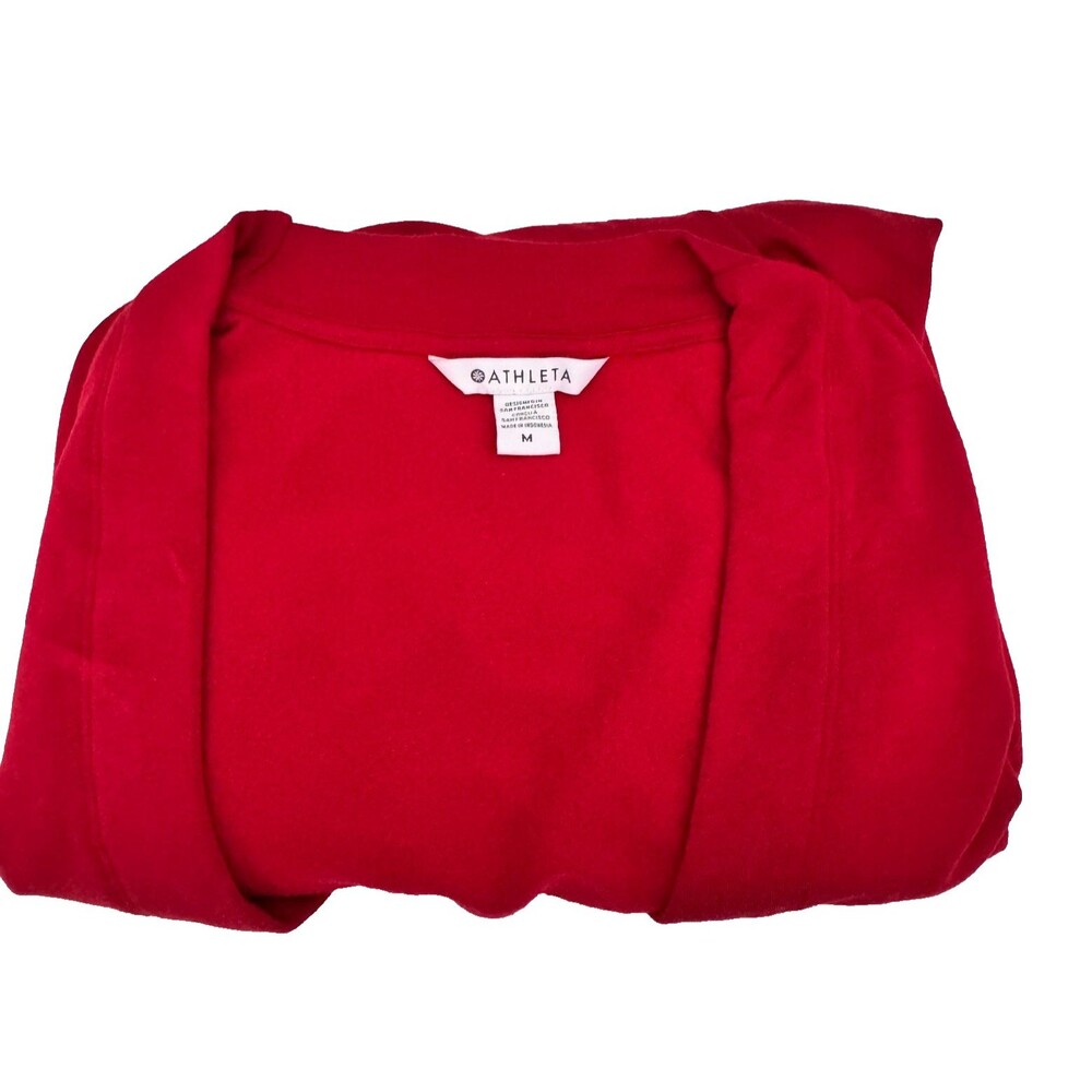 Athleta Red V-Neck Sweater - Picture 5 of 9